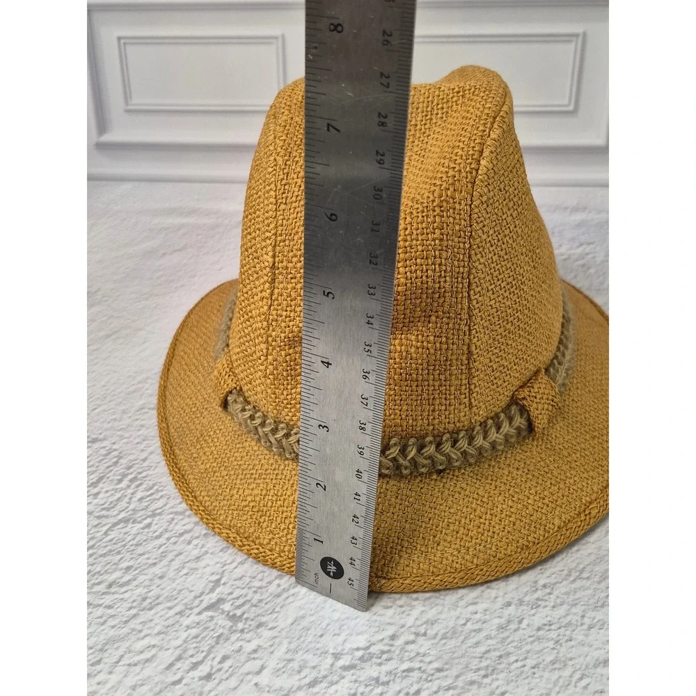 United Hatters Cap & Millinery Vintage Straw Fedora Hat Medium Lined